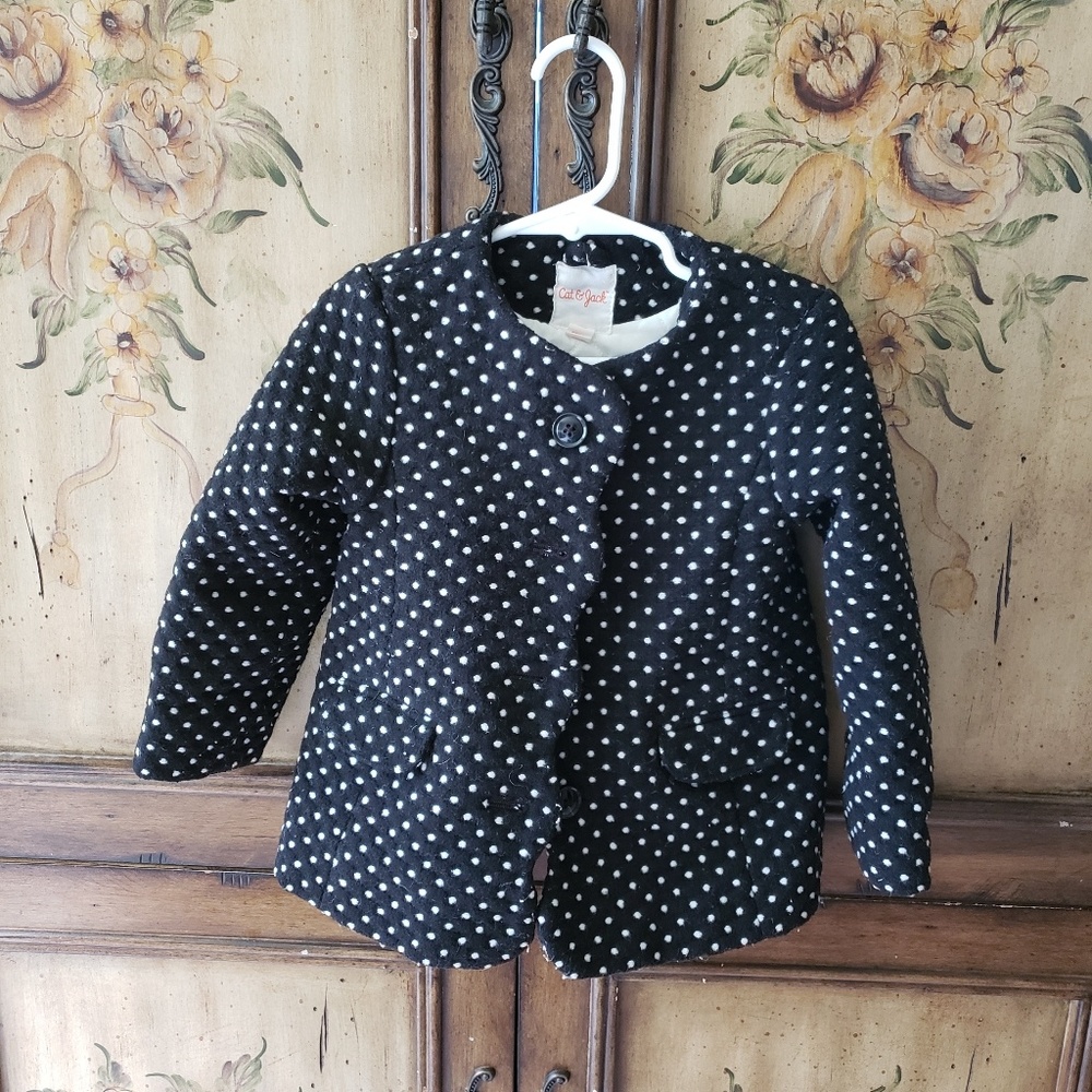 Polka dot Cat & Jack coat